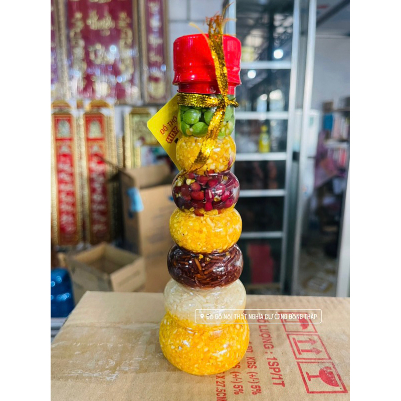 Ngũ Cốc - Ngũ Sắc phong thuỷ thờ cúng, tượng trưng thu hoạch bội thu - vật chất đầy đủ 😍😍