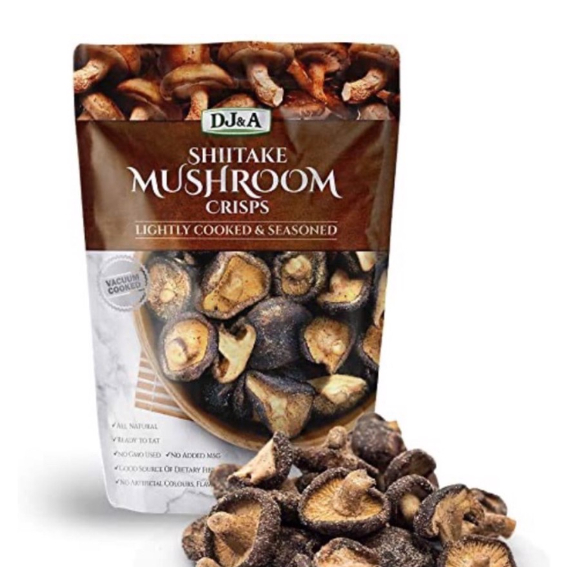 Nấm hương sấy giòn Extaste shiitake mushroom crisps 155g - nấm đông cô Healthy care extaste