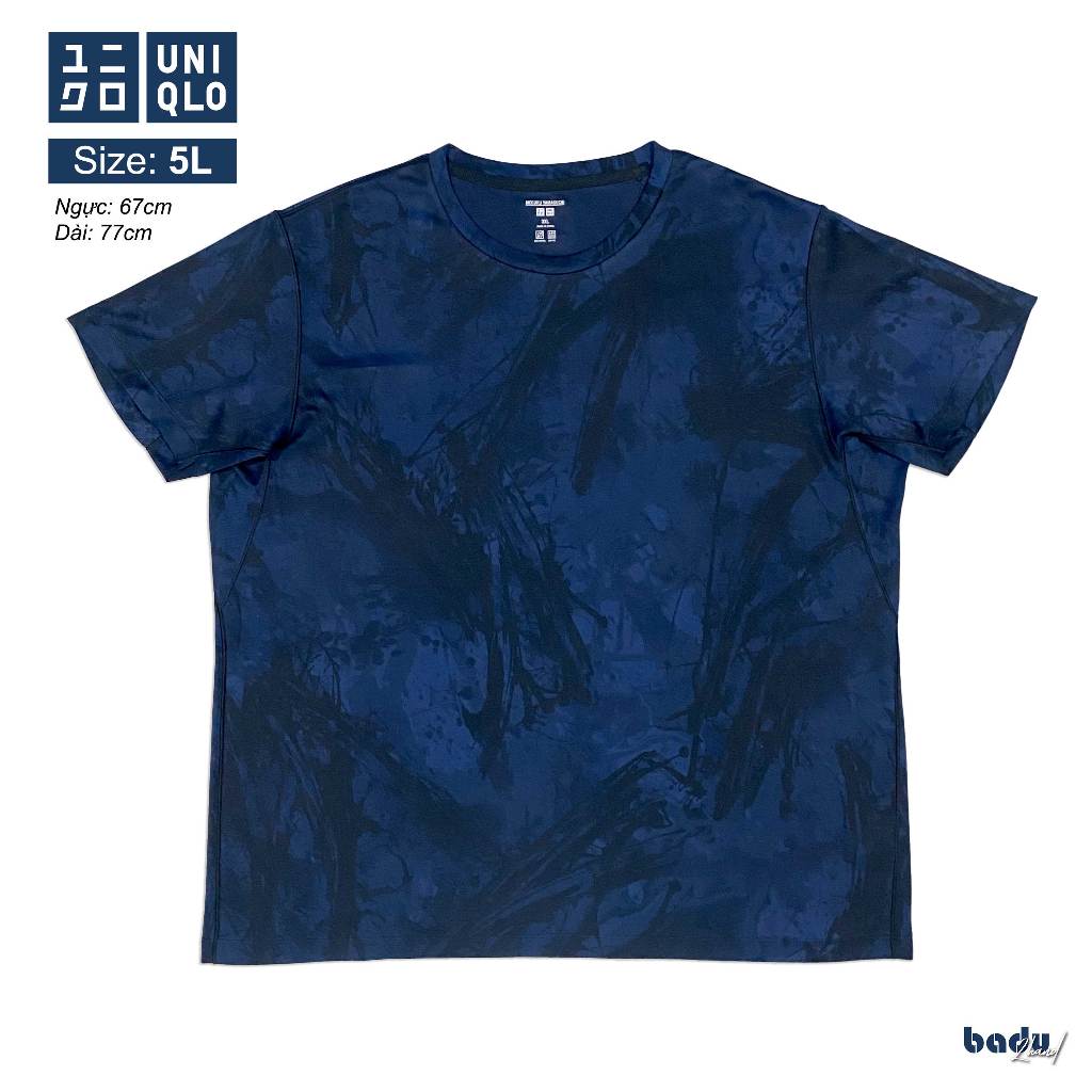 Áo thun Uniqlo 2hand size 5L | Màu xanh