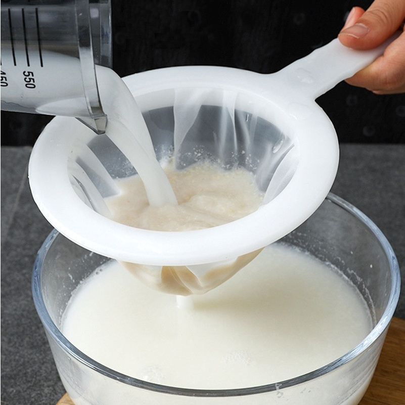 Rây Lọc Sữa Đậu Nành Có Tay Cầm - Dụng Cụ Lọc Sữa Đậu Nành Bằng Vải Có Tay Cầm