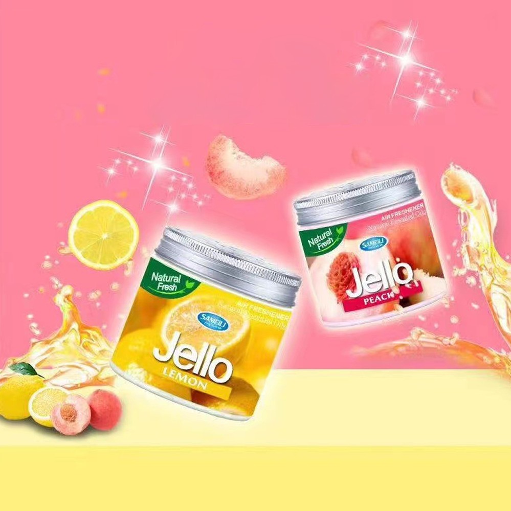 Hộp Sáp Thơm Khử Mùi Thơm Phòng Jello 220gr - Sáp Thơm Phòng Để Bàn, Ô Tô, Tủ Quần Áo