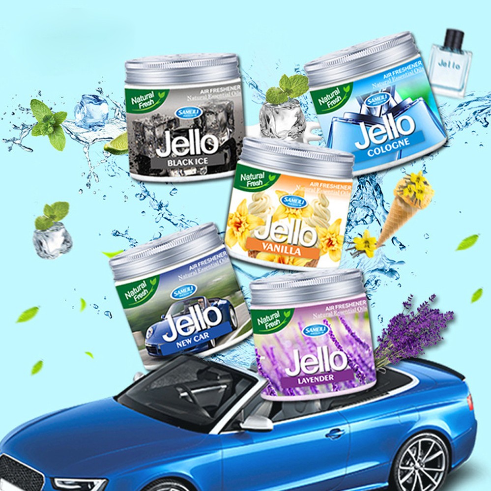 Hộp Sáp Thơm Khử Mùi Thơm Phòng Jello 220gr - Sáp Thơm Phòng Để Bàn, Ô Tô, Tủ Quần Áo
