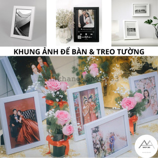 KHUNG ẢNH CƯỚI ĐỂ BÀN HOẶC TREO TƯỜNG cao cấp cỡ 10*15 ,13*18 ,15*21 đa dạng màu sắc .