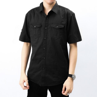  Áo sơ mi nam tay ngắn vải kaki coton lạnh thoáng mát TN KAKI MVP 