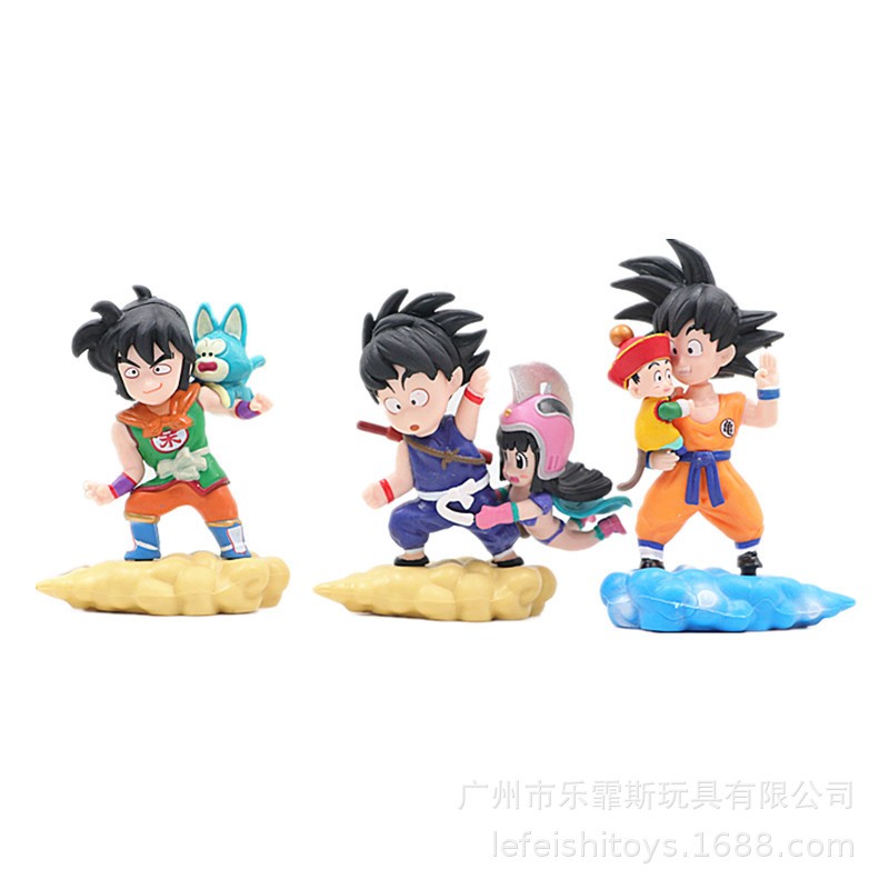 Mô Hình Dragon Ball, Bộ 7 Nhân Vật  Truyện 7 Viên Ngọc Rồng, Tượng Cao 8cm, Decor Trang Trí, Bộ Sưu Tập Nhân Vật
