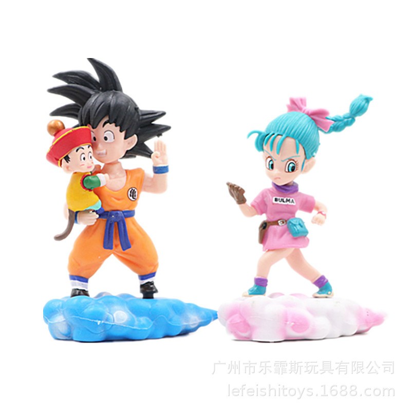 Mô Hình Dragon Ball, Bộ 7 Nhân Vật  Truyện 7 Viên Ngọc Rồng, Tượng Cao 8cm, Decor Trang Trí, Bộ Sưu Tập Nhân Vật