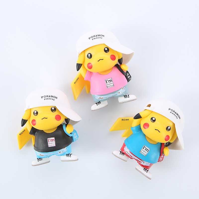 Mô Hình Pikachu Thời Trang Hip Hop, Cao 8cm, Mô Hình Decor Trang Trí, Bộ Sưu Tập Nhân Vật, Quà Tặng Cho Bé