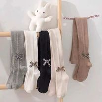 Quần tất liền bàn đính nơ siêu xinh cho bé size 10-23kg