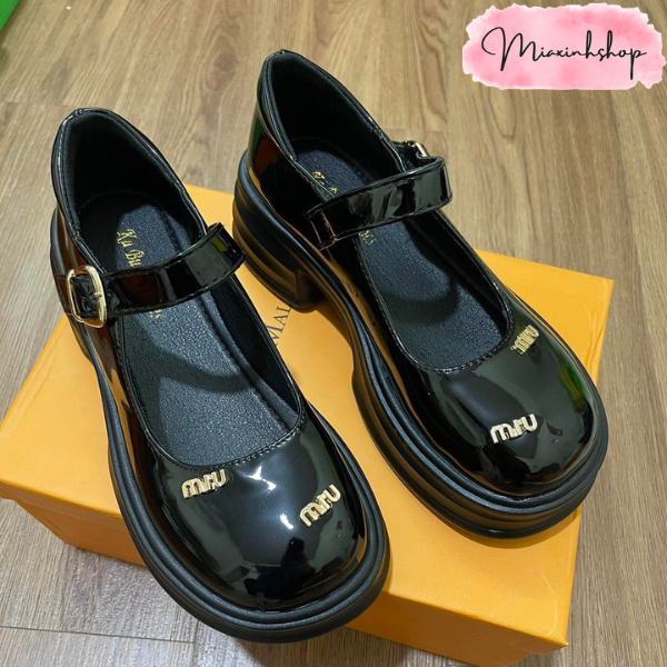 Giày Lolita da nữ tag Miu nhỏ da mềm đi êm chân LOẠI 1 FULL HỘP