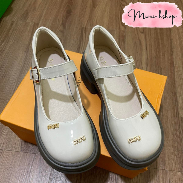Giày Lolita da nữ tag Miu nhỏ da mềm đi êm chân LOẠI 1 FULL HỘP
