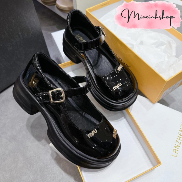Giày Lolita da nữ tag Miu nhỏ da mềm đi êm chân LOẠI 1 FULL HỘP