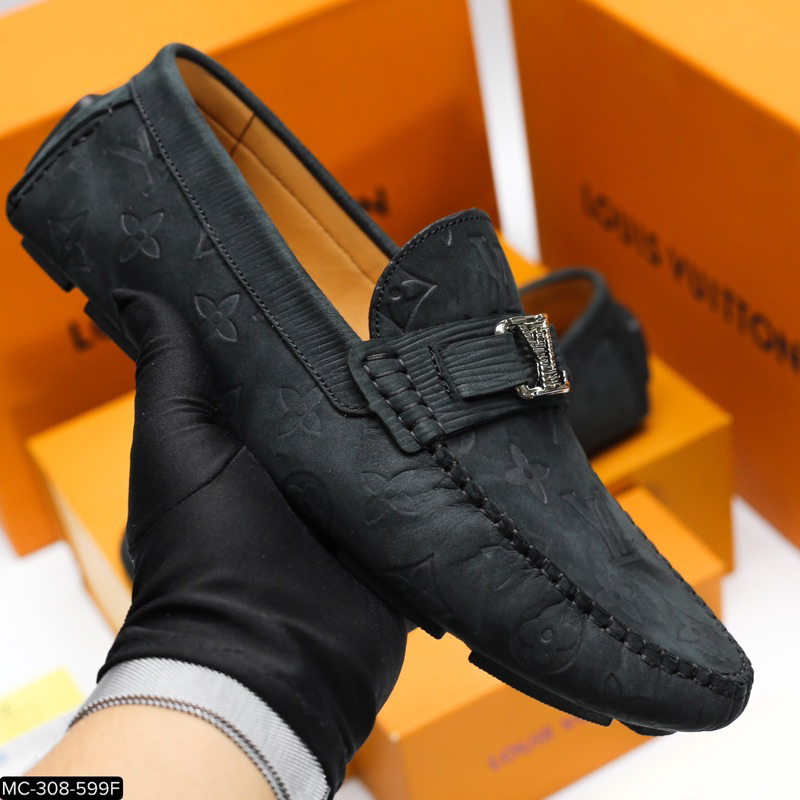 Giày da lộn nam thời trang✅ Giày lười nam da lộn cao cấp 🎁  ✅ Bảo hành nổ da 1 năm💥 MC308