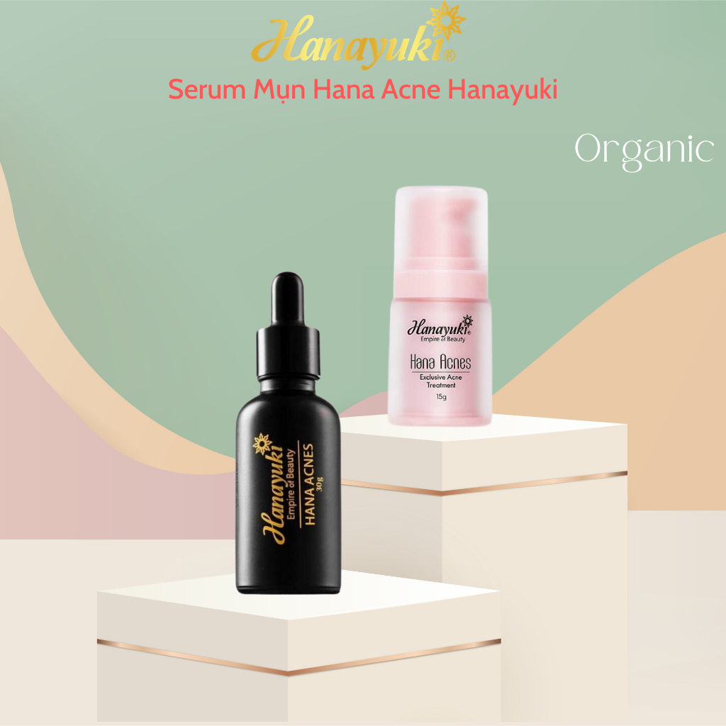 Serum Mụn Hana Acnes , Serum Dưỡng Giảm Mụn Mờ Thâm Dành Cho Mọi Loại Da Hanayuki Chính Hãng
