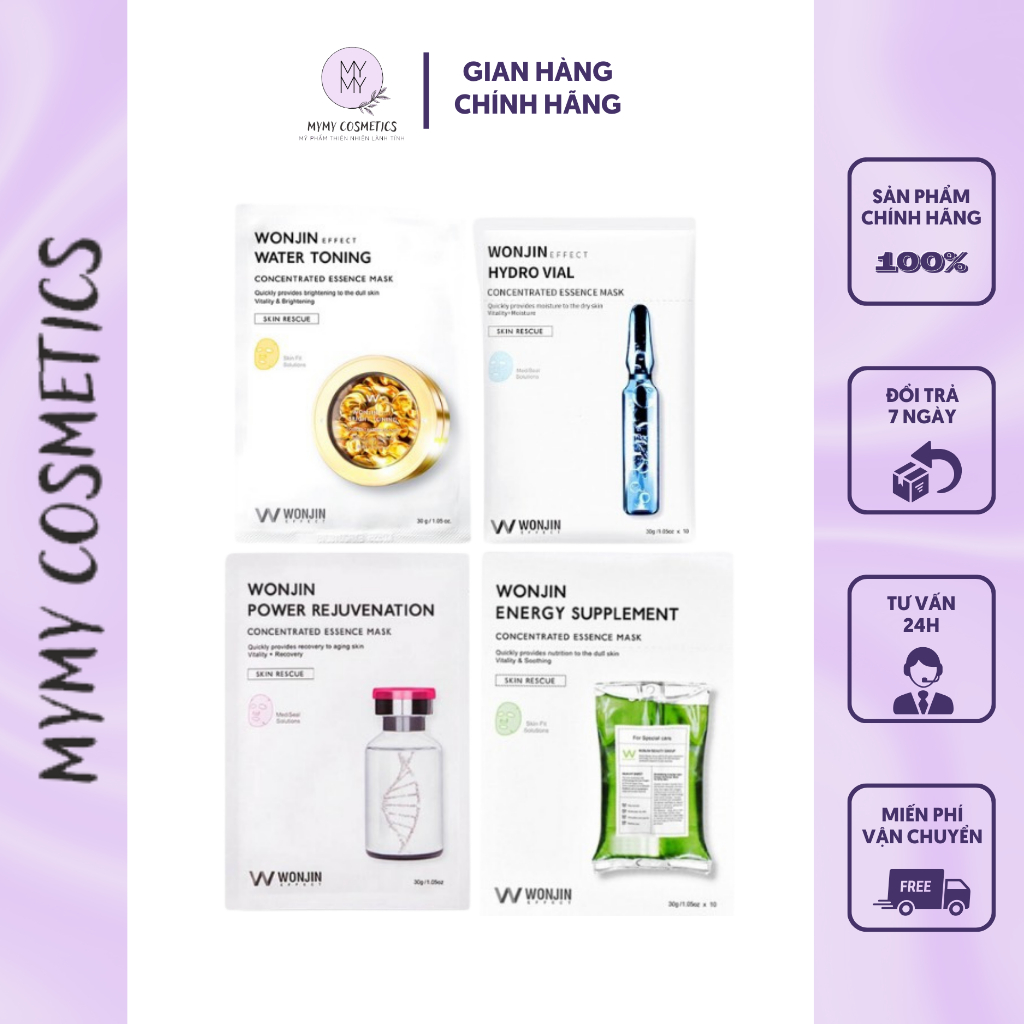 Mặt Nạ Giấy Wonjin Effect Concentrated Essence Mask 30g