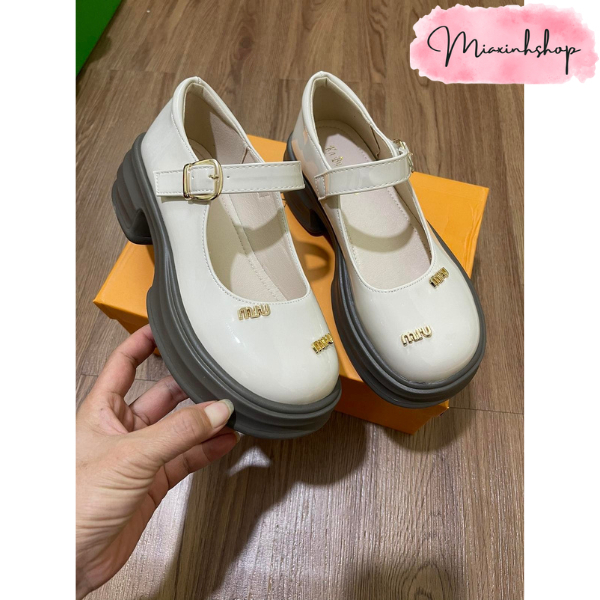 Giày Lolita da nữ tag Miu nhỏ da mềm đi êm chân LOẠI 1 FULL HỘP