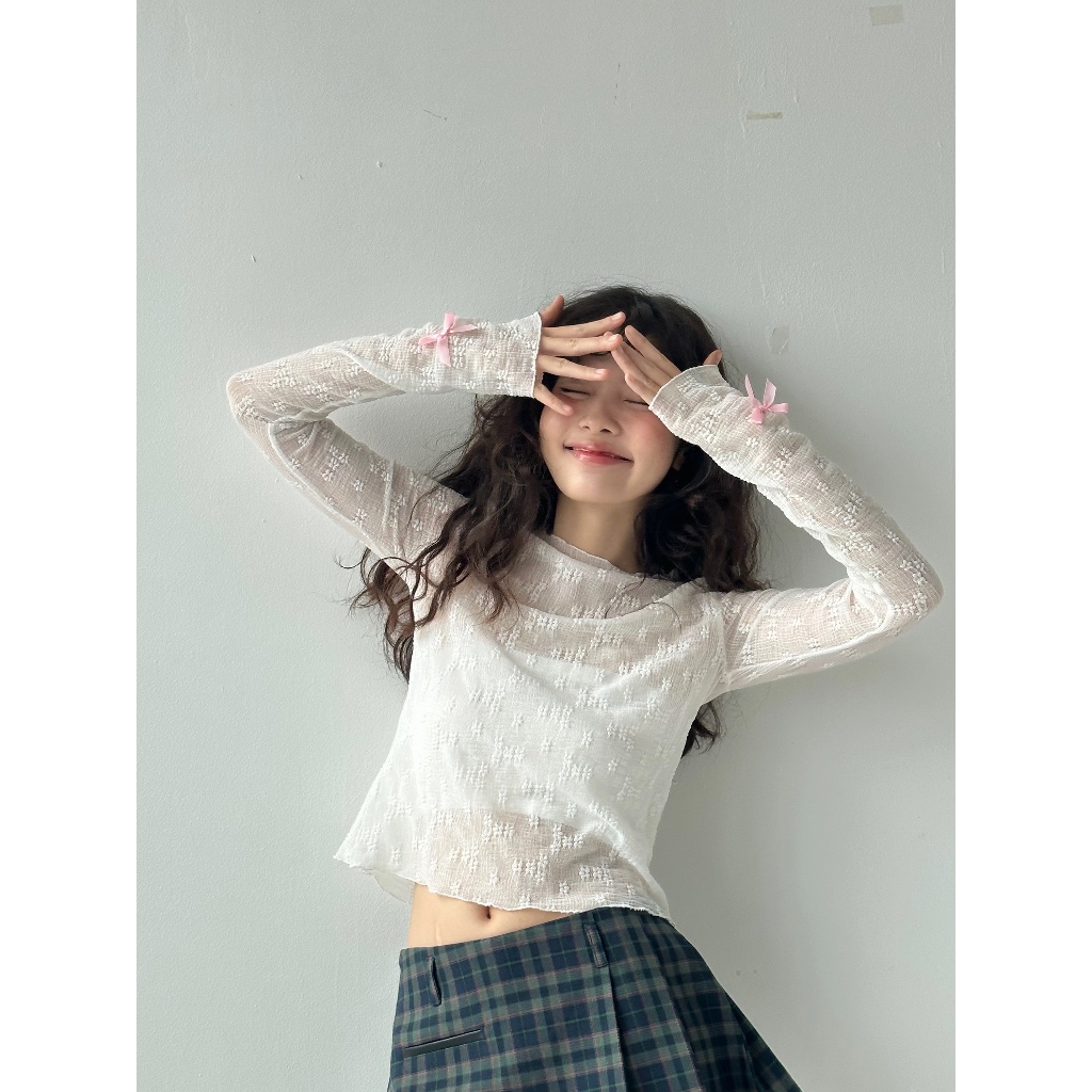 Dóra the label - Áo ren hoa xuyên thấu Cupcake, KHÔNG KÈM áo trong | BigBuy360 - bigbuy360.vn
