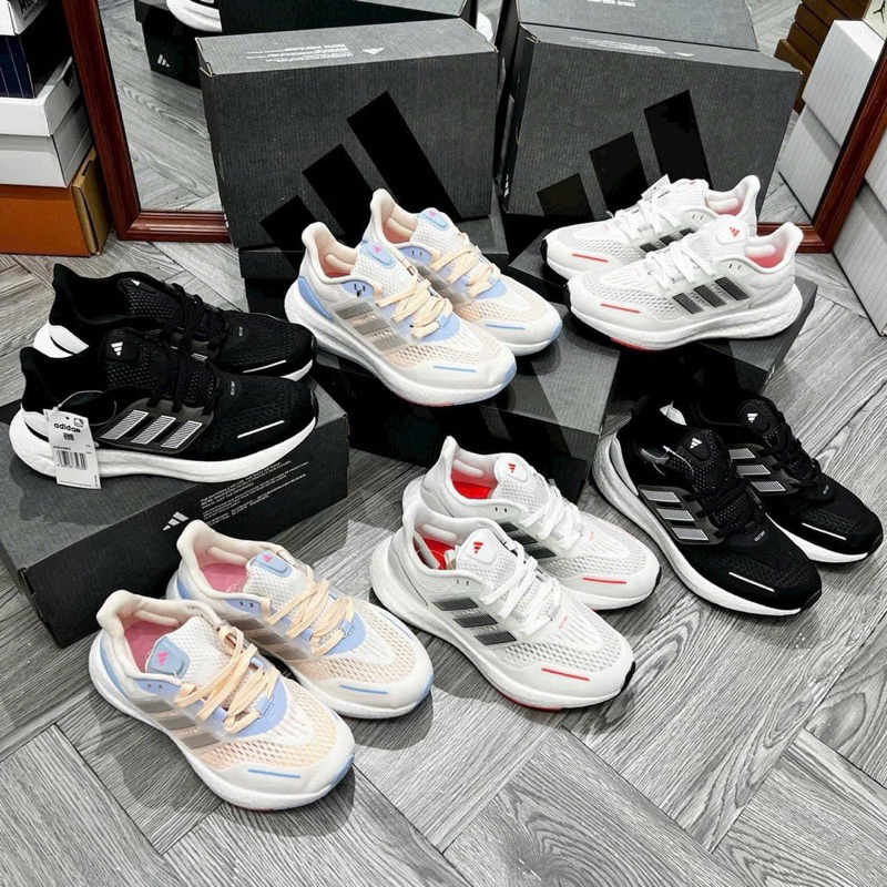 GIÀY THỂ THAO SNEAKER PURE BOOST HỒNG KEM BẢN CAO CẤP NỮ GIÀY THỂ THAO TẬP GYM CHẠY BỘ