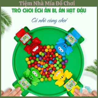 Đồ Chơi Vận Động Ếch Ăn Bi, Hạt Đậu, Kẹo Vui Nhộn Có Sẵn Bi Cả nhà Cùng Chơi