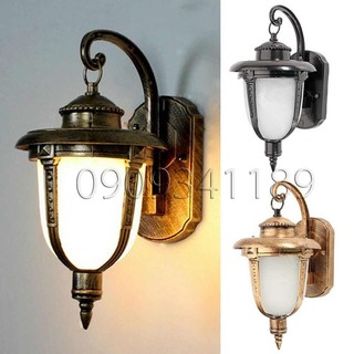 (RẺ VÔ ĐỐI)vách ngoài trời,đèn treo tường cột cổng, vách hiên, hành lang chống nước không gỉ sét - tặng bóng LED