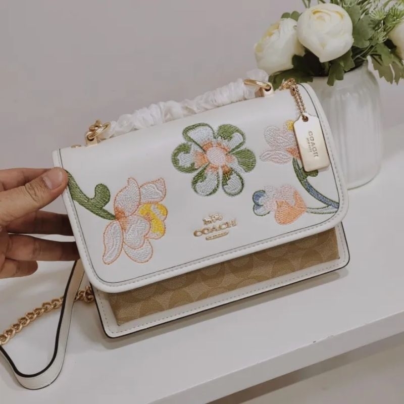 Túi Co.ach Klare Crossbody hoa thêu cực đẹp