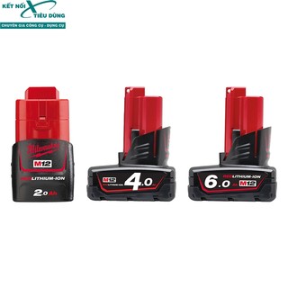 Pin milwaukee 12v redlithium-ion kết nối tiêu dùng m12b2 | m12b4 | m12b6