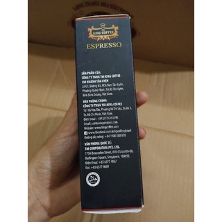 Cà phê hòa tan espresso King Coffee [hộp nhỏ 15 gói]