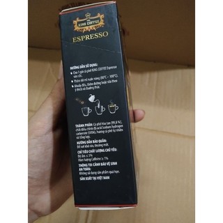 Cà phê hòa tan espresso King Coffee [hộp nhỏ 15 gói]