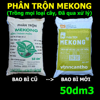 Phân trộn Mekong 50dm3 - Đất trồng rau, cây kiểng trộn sẵn