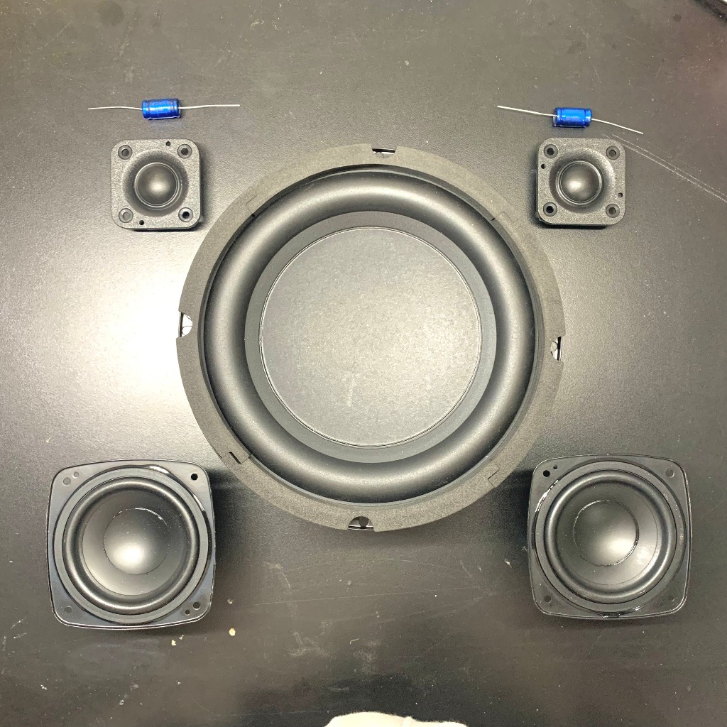 Combo làm loa 2.1 200W cực Hay, Sub HK 6.5 + midtreb Boombox 3 + Treble lụa