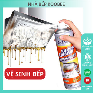 Bình xịt vệ sinh bếp bọt tuyết đa năng Kitchen Clear 500ml tẩy rửa nhà tắm , vệ sinh xoong nồi, dầu mỡ mảng bám (CSNC51)