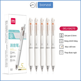 Bút Gel Deli SA270 xinh xắn đầu ngòi ST 0,5mm mực đen