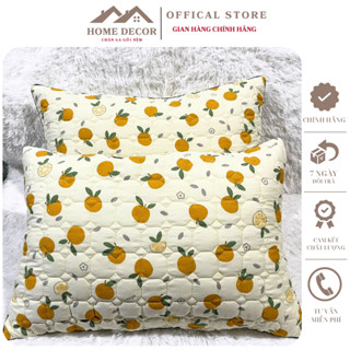 Vỏ gối nằm cotton đũi xơ đậu nành trần bông dày dặn, áo gối nằm nhiều mẫu kích thước 50x70cm  được chọn mẫu