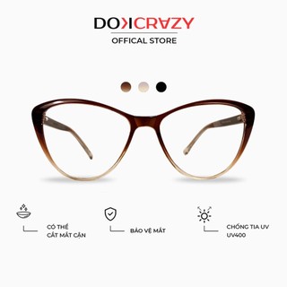 Gọng kính nhựa DOKCRAZY MANGO mắt Mèo Nữ chống tia UV, chống ánh sáng xanh, Hot Trend Hàn Quốc
