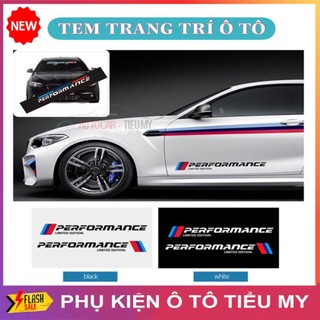 Tem Chữ Thể Thao PERFORMANCE Dán Trang Trí Kính Lái, Cửa Ô Tô Xe Hơi, Nhìn Cực Kì Sang Trọng Và Bắt Mắt