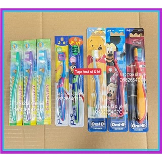 1 cây bàn chải trẻ em p/s / oral b / dr happy ( nhiều mẫu trong phân loại)