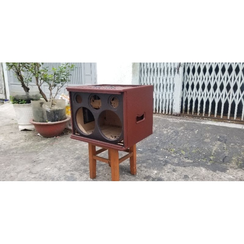 Vỏ loa xách tay 20 đôi 3way khung mạch 15x35