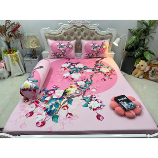 ga gối thun lạnh 5D cao cấp ( 3 màu)