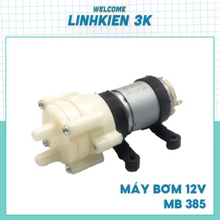 Máy bơm oxy mini cho bể cá 12V MB385 (Chế Máy Rửa Tay , Rót Rượu )