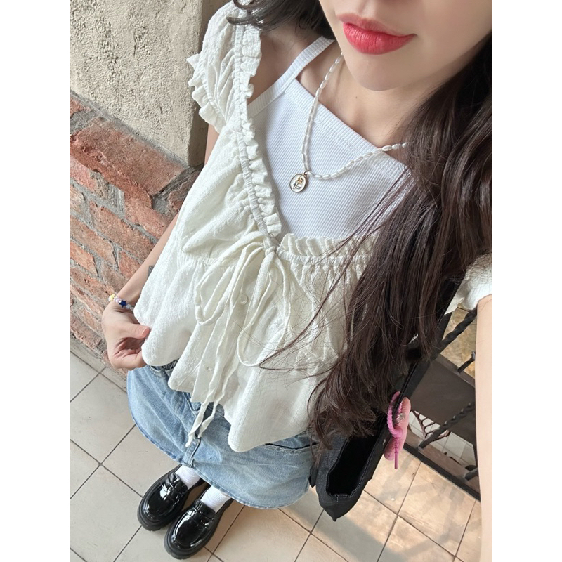 Áo kiểu Miko Top 18made ✿ 𝐁𝐲 𝐄𝐢𝐠𝐡𝐭𝐞𝐞𝐧 𝐀𝐠𝐚𝐢𝐧