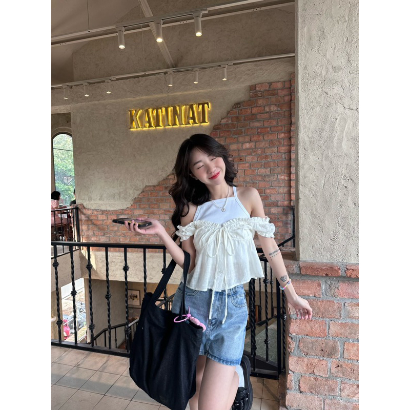 Áo kiểu Miko Top 18made ✿ 𝐁𝐲 𝐄𝐢𝐠𝐡𝐭𝐞𝐞𝐧 𝐀𝐠𝐚𝐢𝐧