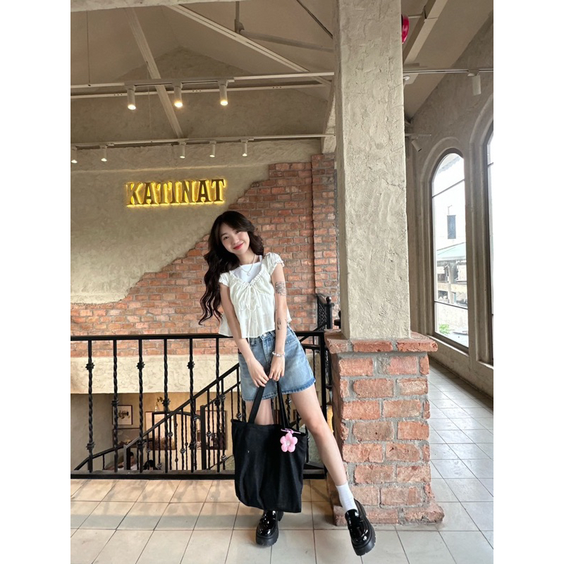 Áo kiểu Miko Top 18made ✿ 𝐁𝐲 𝐄𝐢𝐠𝐡𝐭𝐞𝐞𝐧 𝐀𝐠𝐚𝐢𝐧