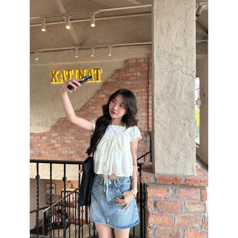 Áo kiểu Miko Top 18made ✿ 𝐁𝐲 𝐄𝐢𝐠𝐡𝐭𝐞𝐞𝐧 𝐀𝐠𝐚𝐢𝐧
