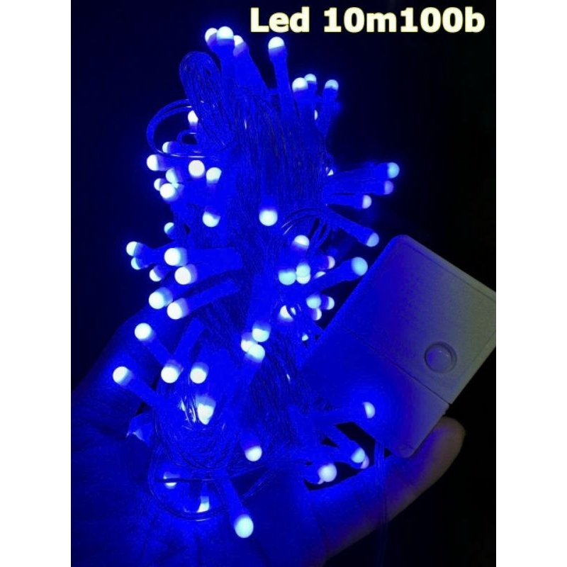 Đèn trang trí noel 10m 100 bóng, đèn trang trí noel nhiều bóng