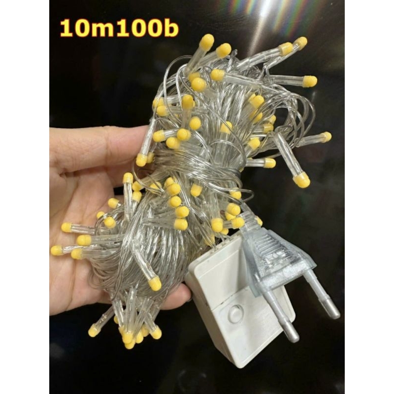 Đèn trang trí noel 10m 100 bóng, đèn trang trí noel nhiều bóng