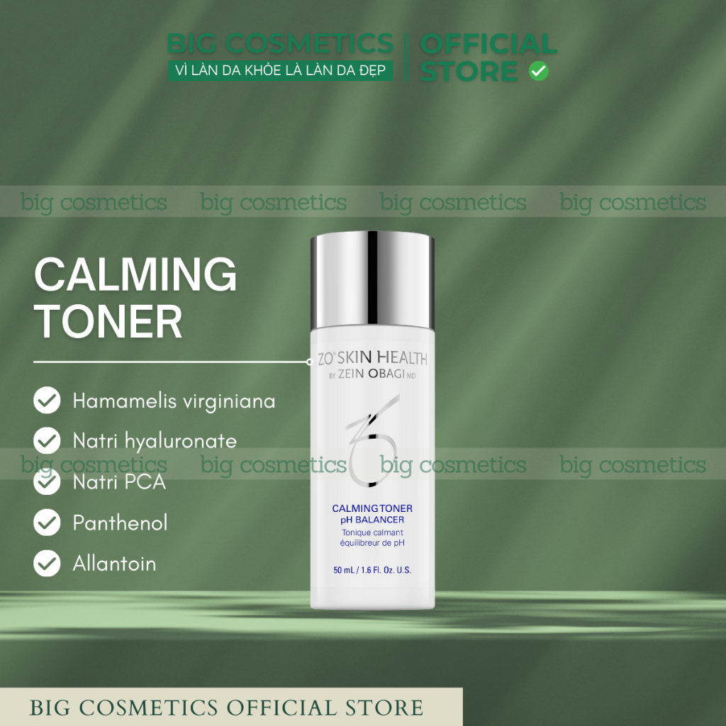 Nước Hoa Hồng Zo Skin Health CALMING TONER 50ml/180ml