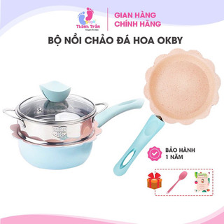 Bộ nồi chảo đá hoa cao cấp loại 1 size 16cm