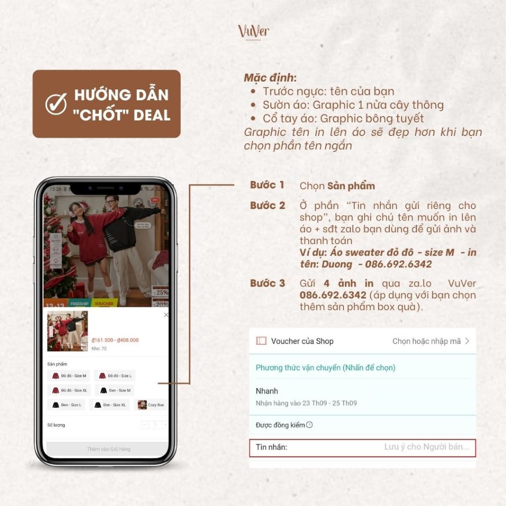 - Áo đôi Sweater nỉ bông - CHRISTMAS TREE - áo unisex nam nữ - vuver.vn