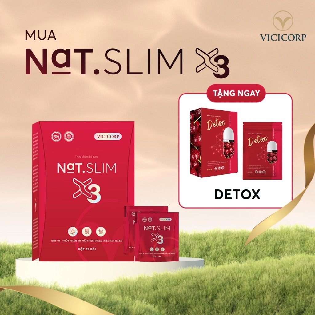 Giảm Cân Nat Slim X3 Chính Hãng MERRY STORE Giúp Giảm Cân Hiệu Qủa