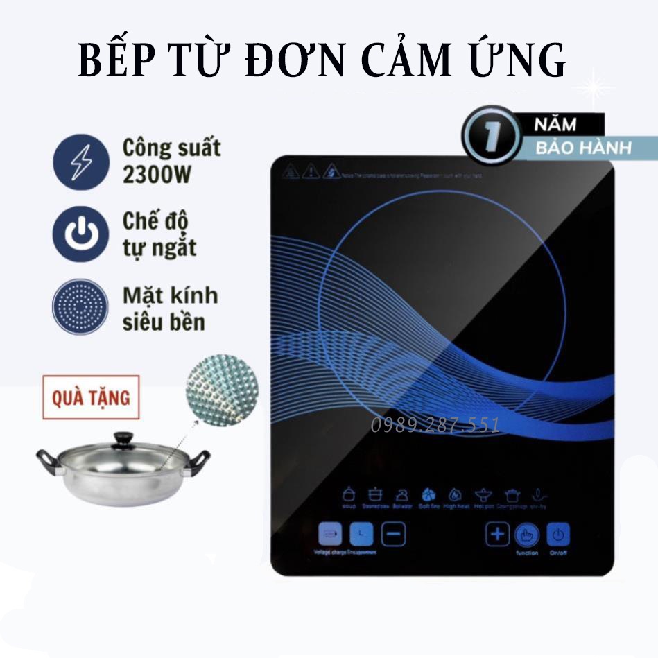 Bếp Từ Đơn PL Mặt Cảm Ứng Công Suất 2200W  Có Chức Năng Hẹn Giờ,Tiết Kiệm Điện, An Toàn Dễ Sử Dụng