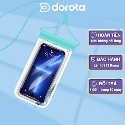 Túi chống nước điện thoại cao cấp DOROTA tiêu chuẩn ipx8 bền bỉ khi đi bơi lặn du lịch dã ngoại